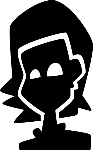 Gesicht in Schwarz